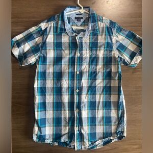 Tommy Hilfiger Boys shirt sleeve button down shirt size 16/18